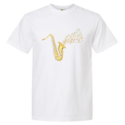 Musical Instrument Jazz Musician Gift Idea Saxophone Garment-Dyed Heavyweight T-Shirt