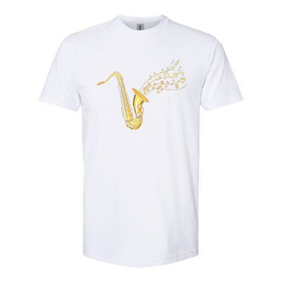 Musical Instrument Jazz Musician Gift Idea Saxophone Softstyle CVC T-Shirt