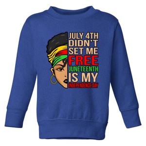 My Independence Juneteenth Black History Month Graphic Gift Toddler Sweatshirt