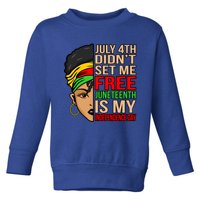 My Independence Juneteenth Black History Month Graphic Gift Toddler Sweatshirt