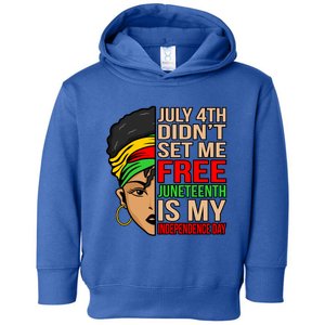 My Independence Juneteenth Black History Month Graphic Gift Toddler Hoodie