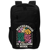 Motherhood Is Kingdom Work Retro Christian Mothers Day Impact Tech Backpack
