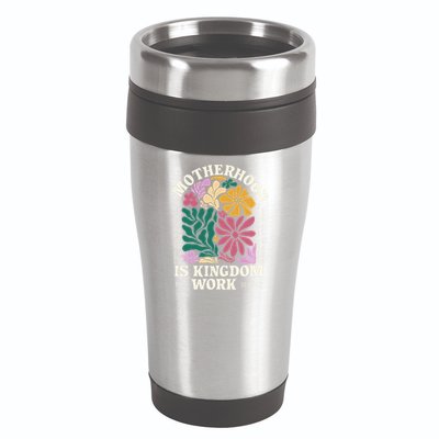 Motherhood Is Kingdom Work Retro Christian Mothers Day 16oz Travel Tumbler