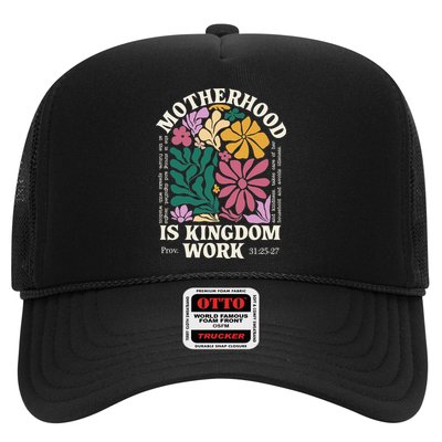 Motherhood Is Kingdom Work Retro Christian Mothers Day Hat