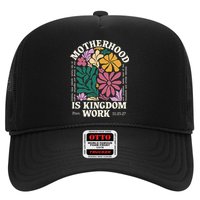 Motherhood Is Kingdom Work Retro Christian Mothers Day Hat