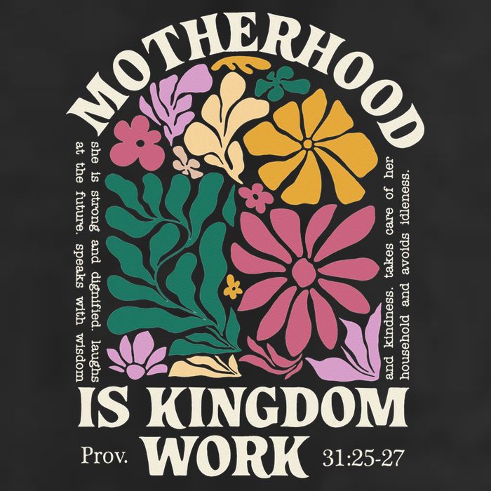 Motherhood Is Kingdom Work Retro Christian Mothers Day Hat