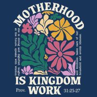 Motherhood Is Kingdom Work Retro Christian Mothers Day Infant Baby Jersey Bodysuit