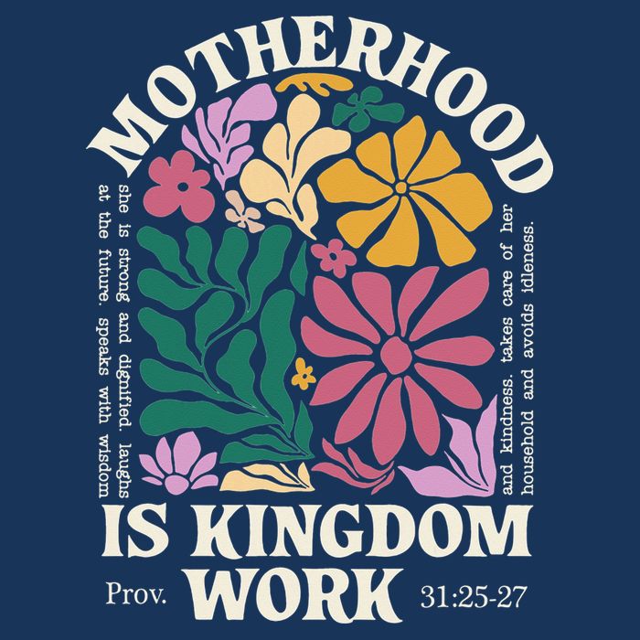 Motherhood Is Kingdom Work Retro Christian Mothers Day Infant Baby Jersey Bodysuit