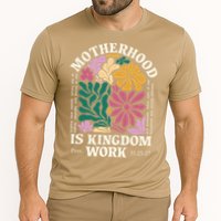 Motherhood Is Kingdom Work Retro Christian Mothers Day Cooling Performance Crew T-Shirt