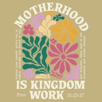 Motherhood Is Kingdom Work Retro Christian Mothers Day Cooling Performance Crew T-Shirt