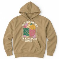Motherhood Is Kingdom Work Retro Christian Mothers Day Hoodie