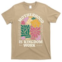 Motherhood Is Kingdom Work Retro Christian Mothers Day T-Shirt