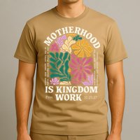 Motherhood Is Kingdom Work Retro Christian Mothers Day T-Shirt