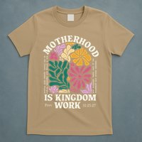 Motherhood Is Kingdom Work Retro Christian Mothers Day T-Shirt