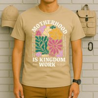Motherhood Is Kingdom Work Retro Christian Mothers Day T-Shirt
