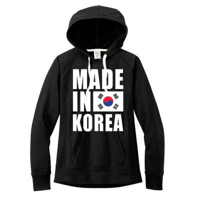 Made In Korea Korean Flag Pride Women's Fleece Hoodie