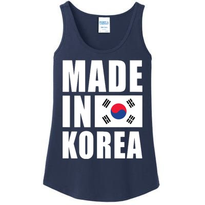 Made In Korea Korean Flag Pride Ladies Essential Tank