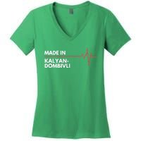 Made In KalyanDombivli India Place Of Birth Hometown Women's V-Neck T-Shirt