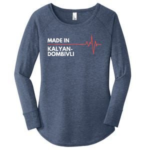 Made In KalyanDombivli India Place Of Birth Hometown Women's Perfect Tri Tunic Long Sleeve Shirt