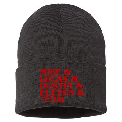Mike & Lucas & Dustin & Elevin & Will Sustainable Knit Beanie
