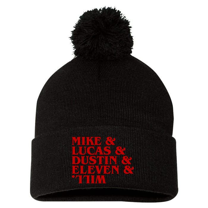 Mike & Lucas & Dustin & Elevin & Will Pom Pom 12in Knit Beanie