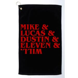 Mike & Lucas & Dustin & Elevin & Will Platinum Collection Golf Towel