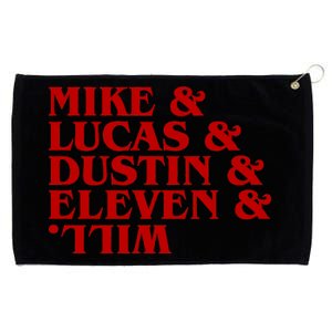 Mike & Lucas & Dustin & Elevin & Will Grommeted Golf Towel