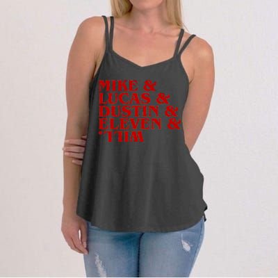 Mike & Lucas & Dustin & Elevin & Will Women's Strappy Tank