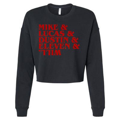 Mike & Lucas & Dustin & Elevin & Will Cropped Pullover Crew