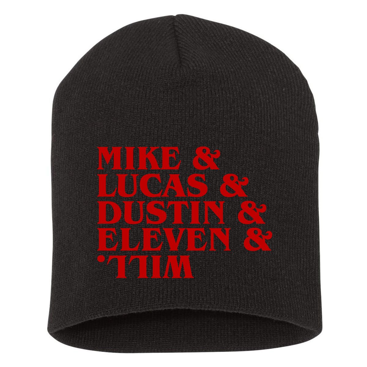 Mike & Lucas & Dustin & Elevin & Will Short Acrylic Beanie