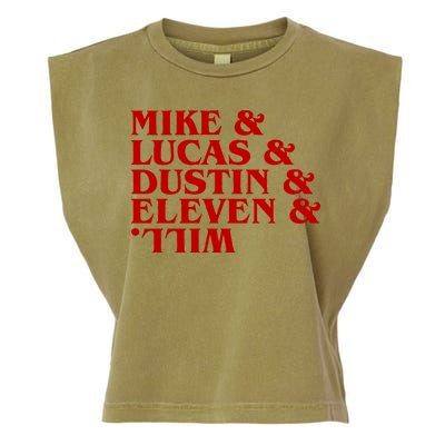 Mike & Lucas & Dustin & Elevin & Will Garment-Dyed Women's Muscle Tee