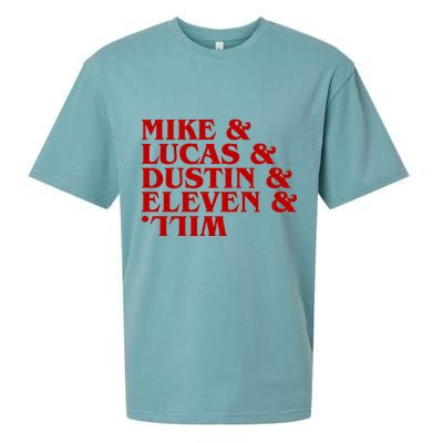 Mike & Lucas & Dustin & Elevin & Will Sueded Cloud Jersey T-Shirt