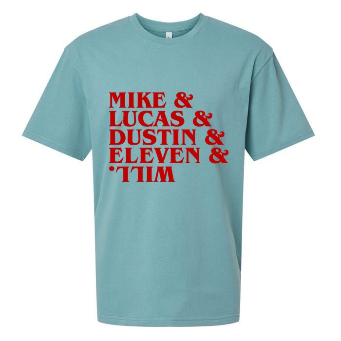 Mike & Lucas & Dustin & Elevin & Will Sueded Cloud Jersey T-Shirt