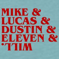 Mike & Lucas & Dustin & Elevin & Will Sueded Cloud Jersey T-Shirt