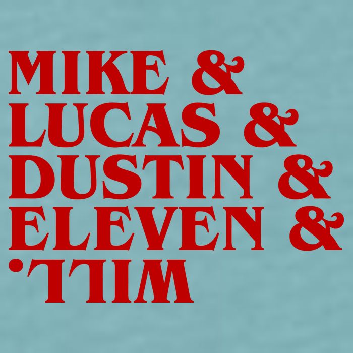 Mike & Lucas & Dustin & Elevin & Will Sueded Cloud Jersey T-Shirt