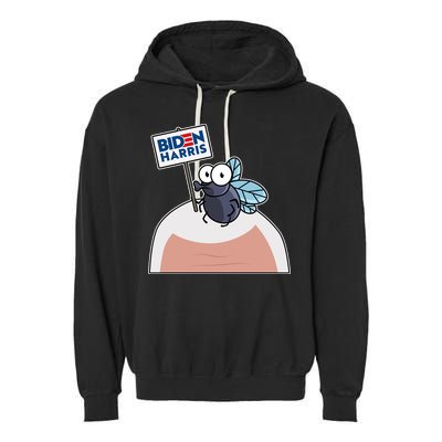 Mike Pence Fly on Head Vote Biden Harris Debate Garment-Dyed Fleece Hoodie