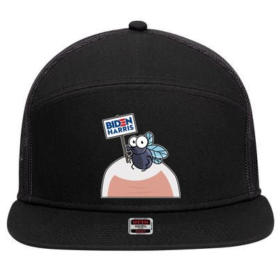 Mike Pence Fly on Head Vote Biden Harris Debate 7 Panel Mesh Trucker Snapback Hat