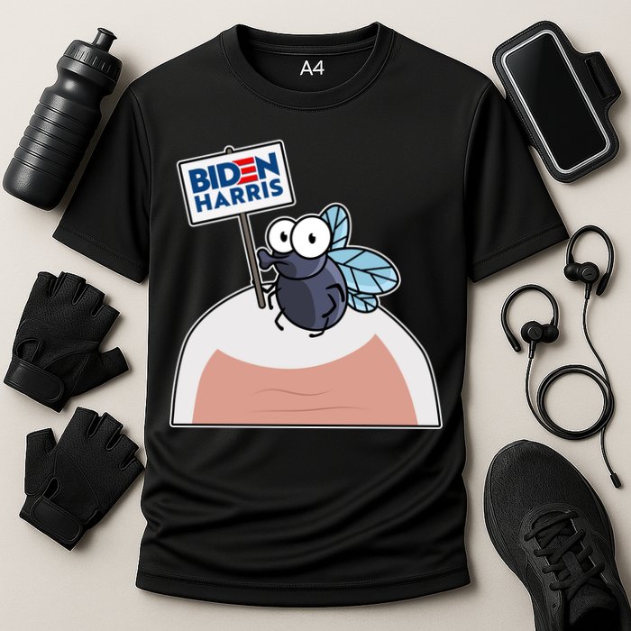 Mike Pence Fly on Head Vote Biden Harris Debate Cooling Performance Crew T-Shirt