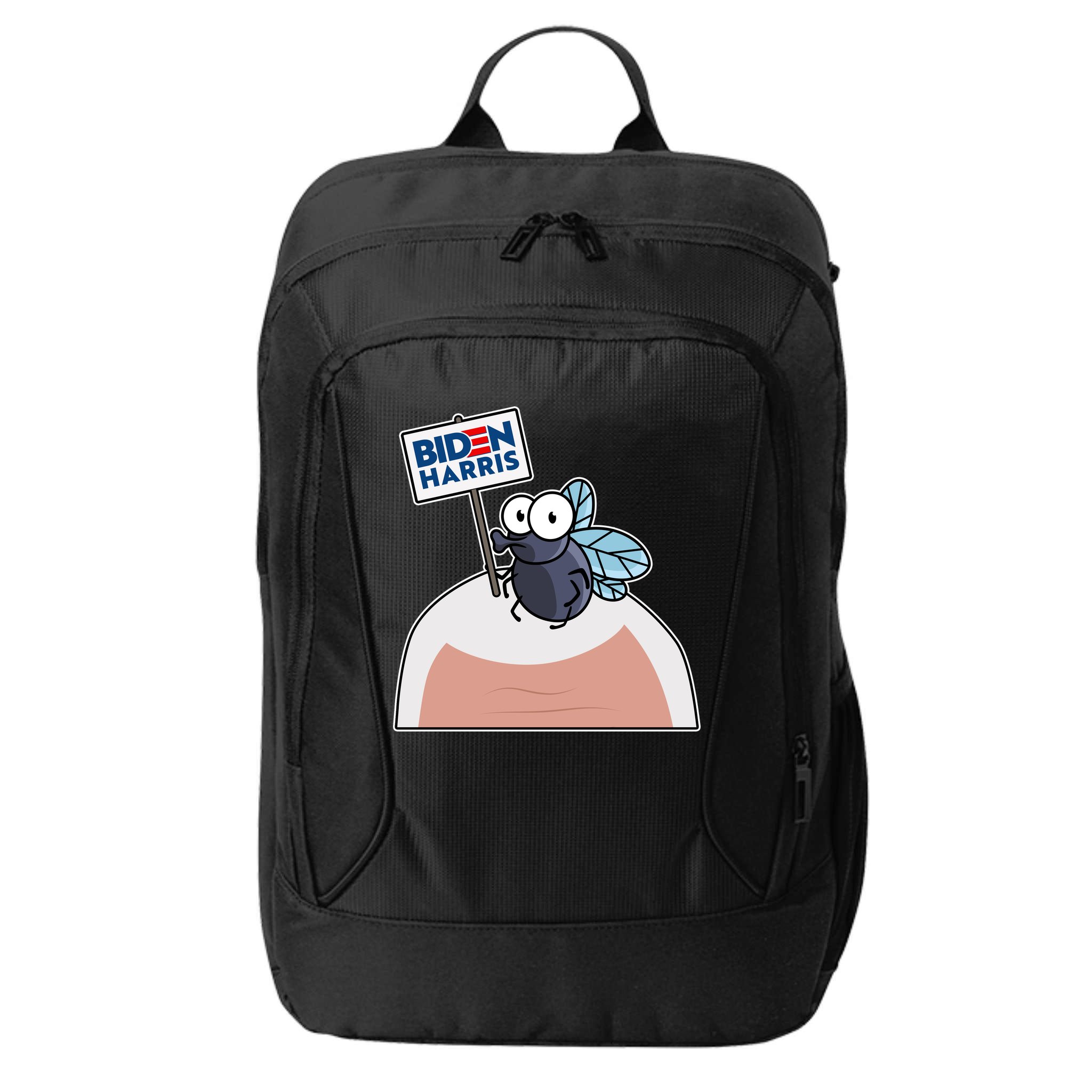 Mike Pence Fly on Head Vote Biden Harris Debate City Backpack