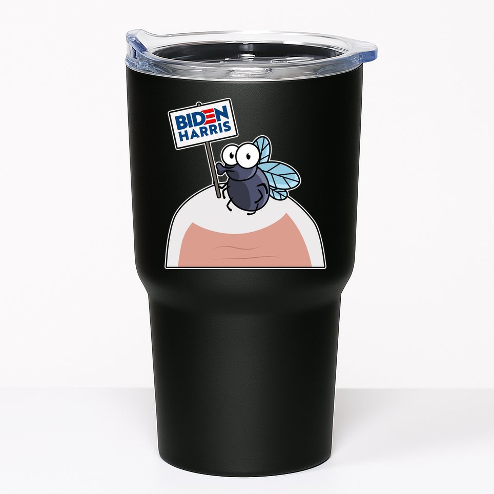 Mike Pence Fly on Head Vote Biden Harris Debate Tumbler