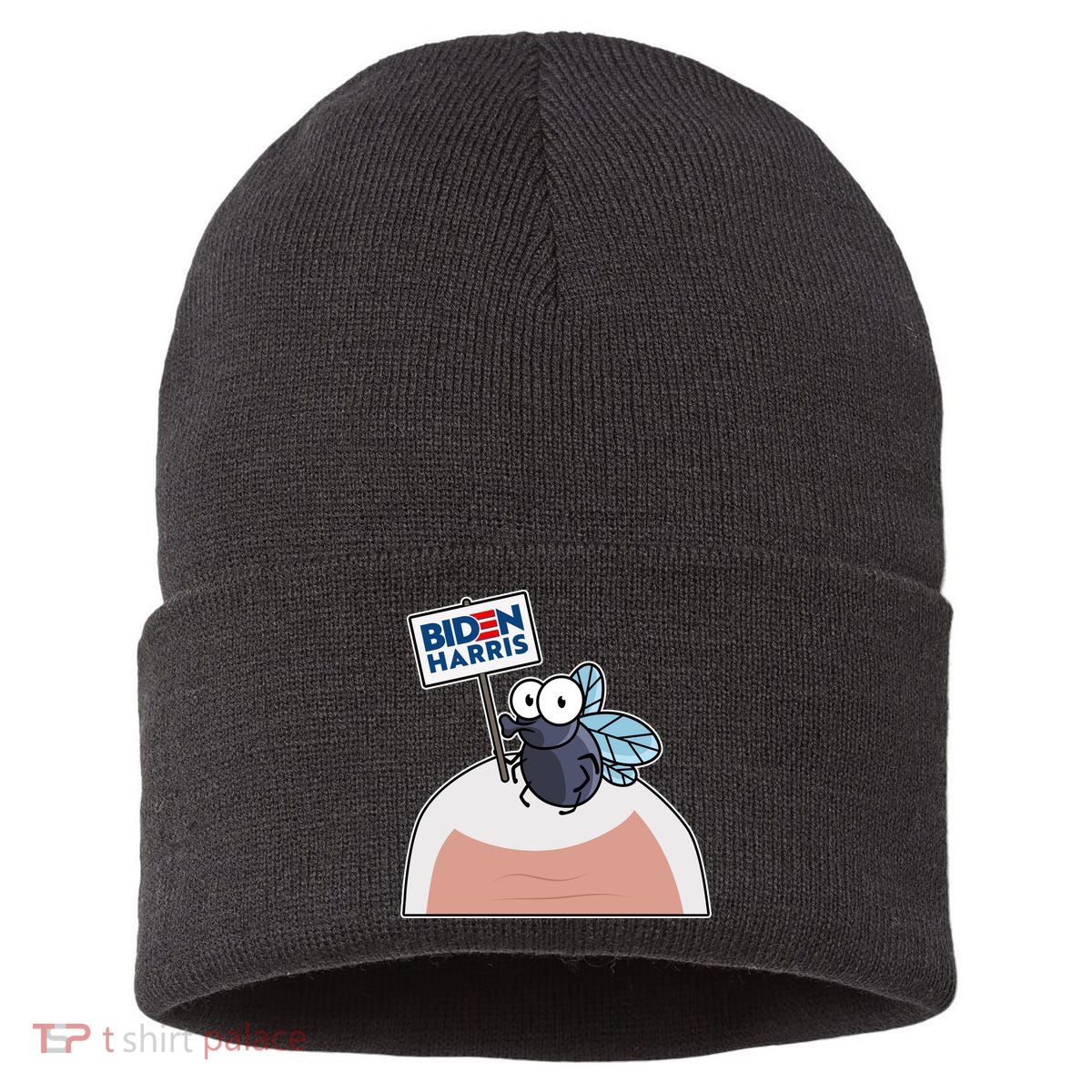 Mike Pence Fly on Head Vote Biden Harris Debate Sustainable Knit Beanie