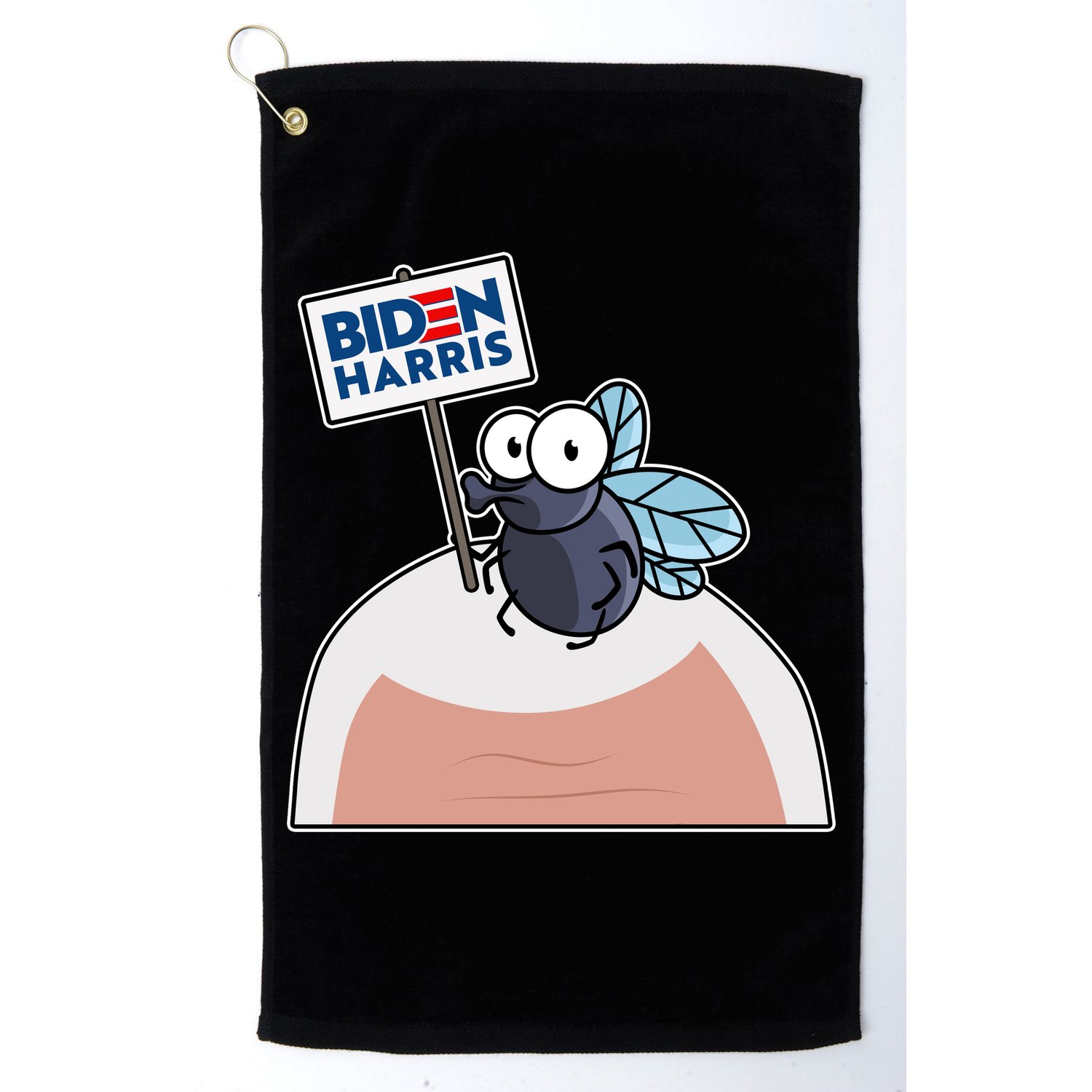 Mike Pence Fly on Head Vote Biden Harris Debate Golf Towel