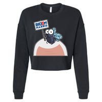 Mike Pence Fly on Head Vote Biden Harris Debate Cropped Pullover Crew