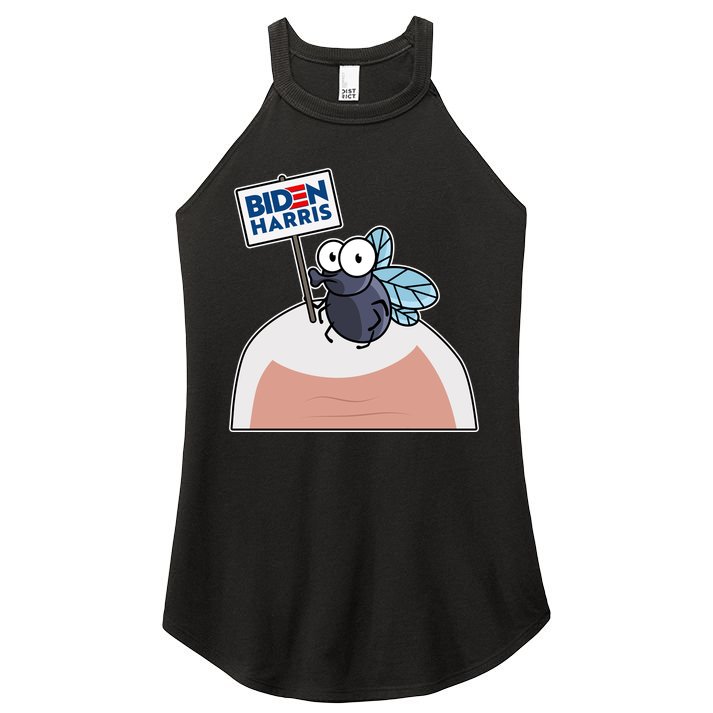 Mike Pence Fly on Head Vote Biden Harris Debate Women's Perfect Tri Rocker Tank
