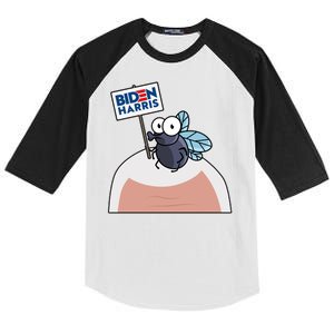 Mike Pence Fly on Head Vote Biden Harris Debate Kids Colorblock Raglan Jersey