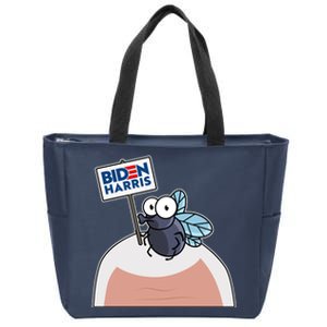 Mike Pence Fly on Head Vote Biden Harris Debate Zip Tote Bag