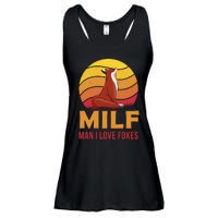 Man I Love Foxes MILF Funny Ladies Essential Flowy Tank