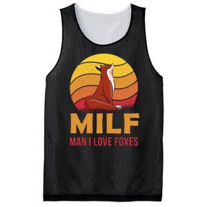 Man I Love Foxes MILF Funny Mesh Reversible Basketball Jersey Tank