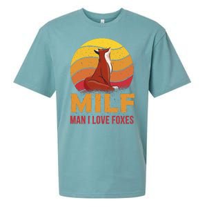 Man I Love Foxes MILF Funny Sueded Cloud Jersey T-Shirt