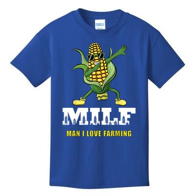 Man I Love Farming Dabbing Milf Corn Kids T-Shirt